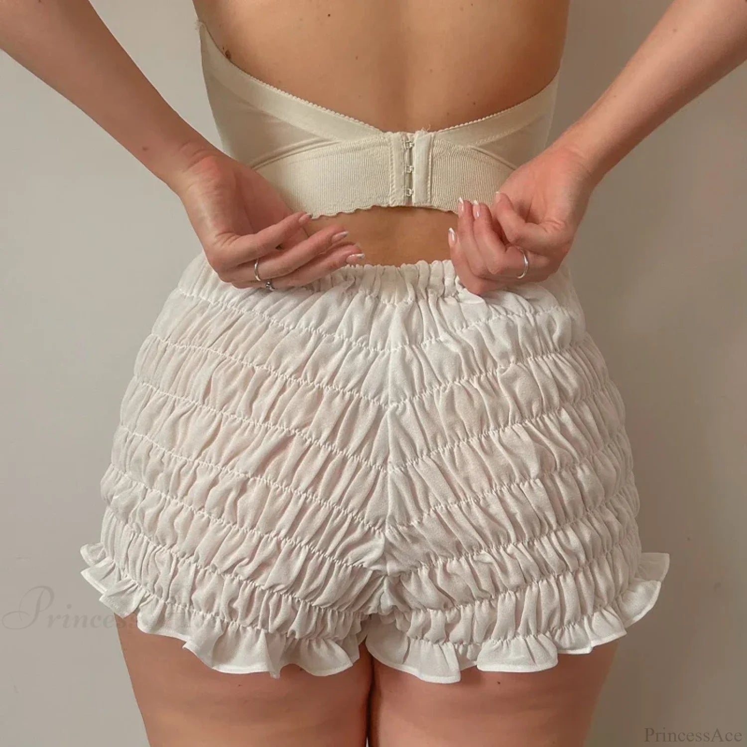 Ruched Wrap Bodycon Micro Short short-250223