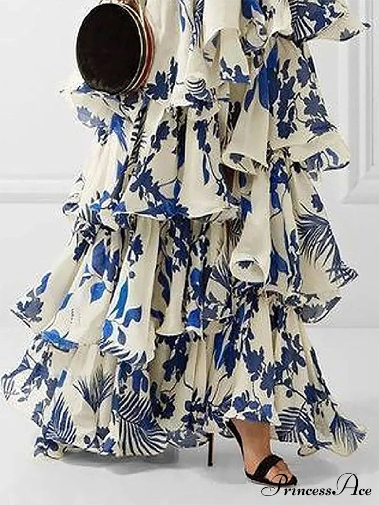 Ruffled Aesthetic Sleeveless For Women’s With - Party Vestidos Neck-Mounted Hem Formal Elegant