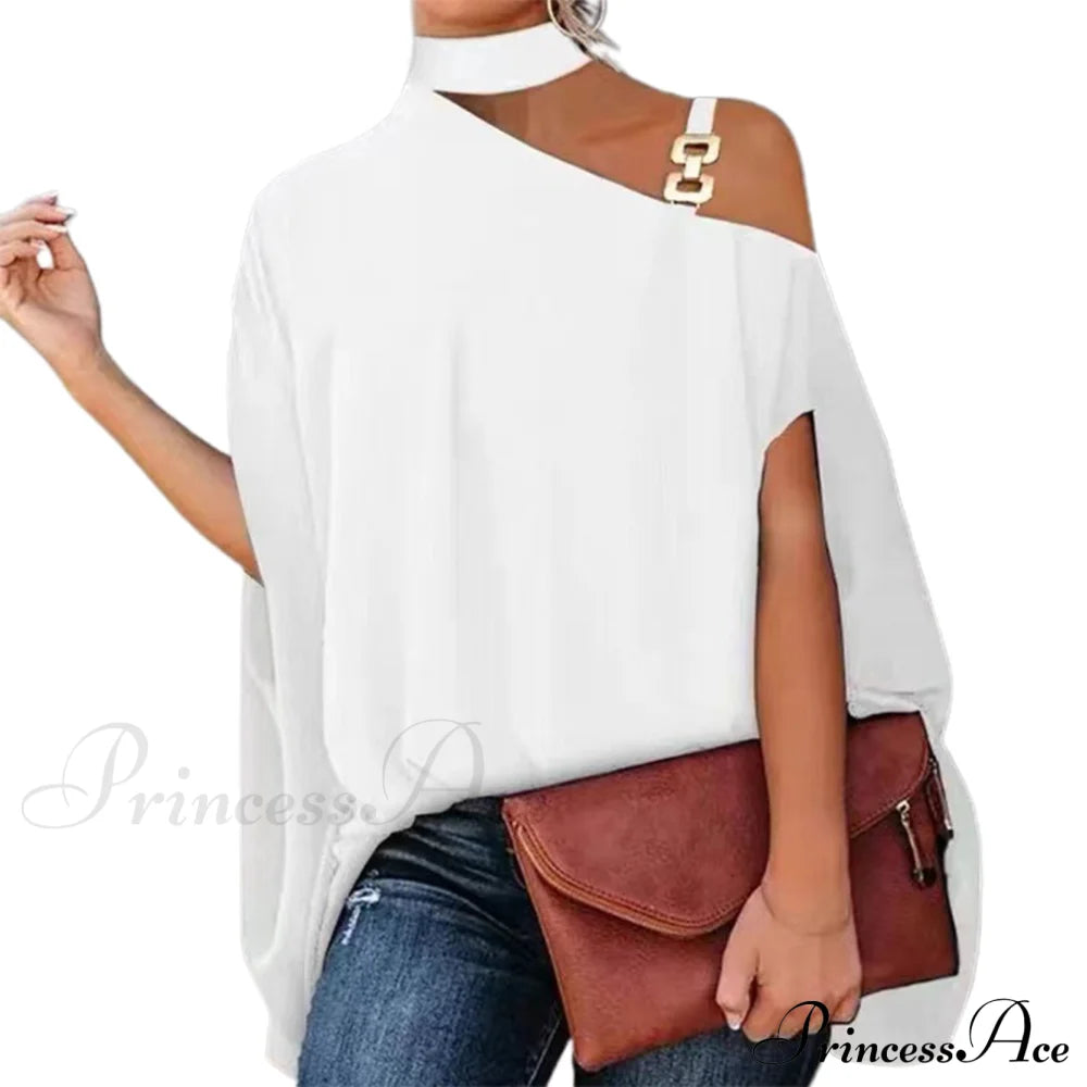 Sara Blouse White R / S Tops & Blouses