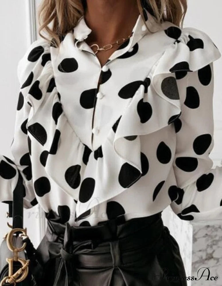 Sarra Top Xs / White & Black Tops Blouses