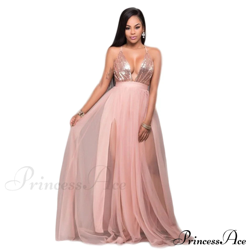 Saylor Formal Double Charming Slit Tulle Dress S.o. Long Dresses