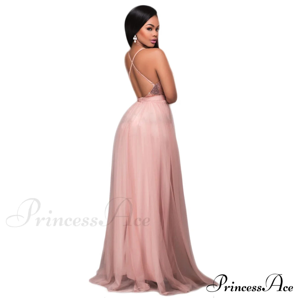 Saylor Formal Double Charming Slit Tulle Dress S.o. Long Dresses