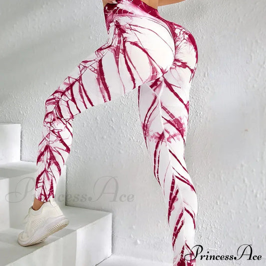 Seamless Tie-Dye High-Waist Workout Fashion Legging