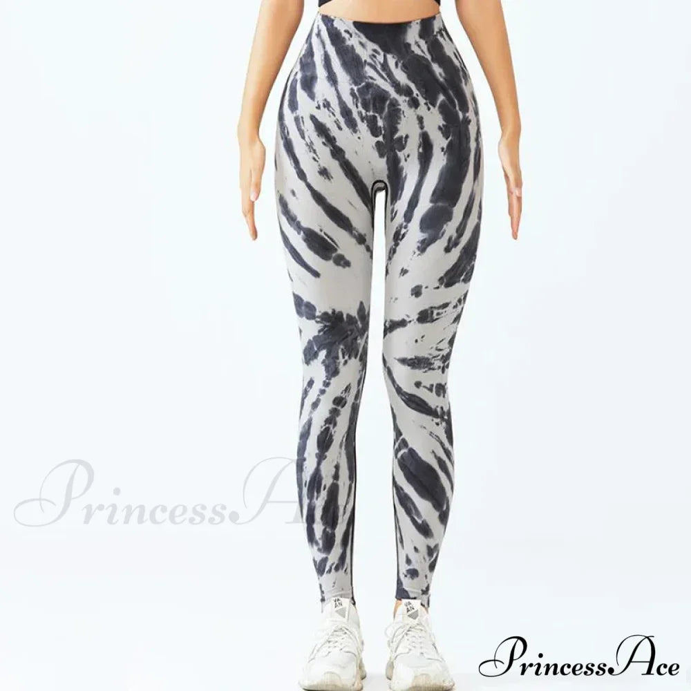 Seamless Tie Dye Waist Fitness Fashion Yoga Legging