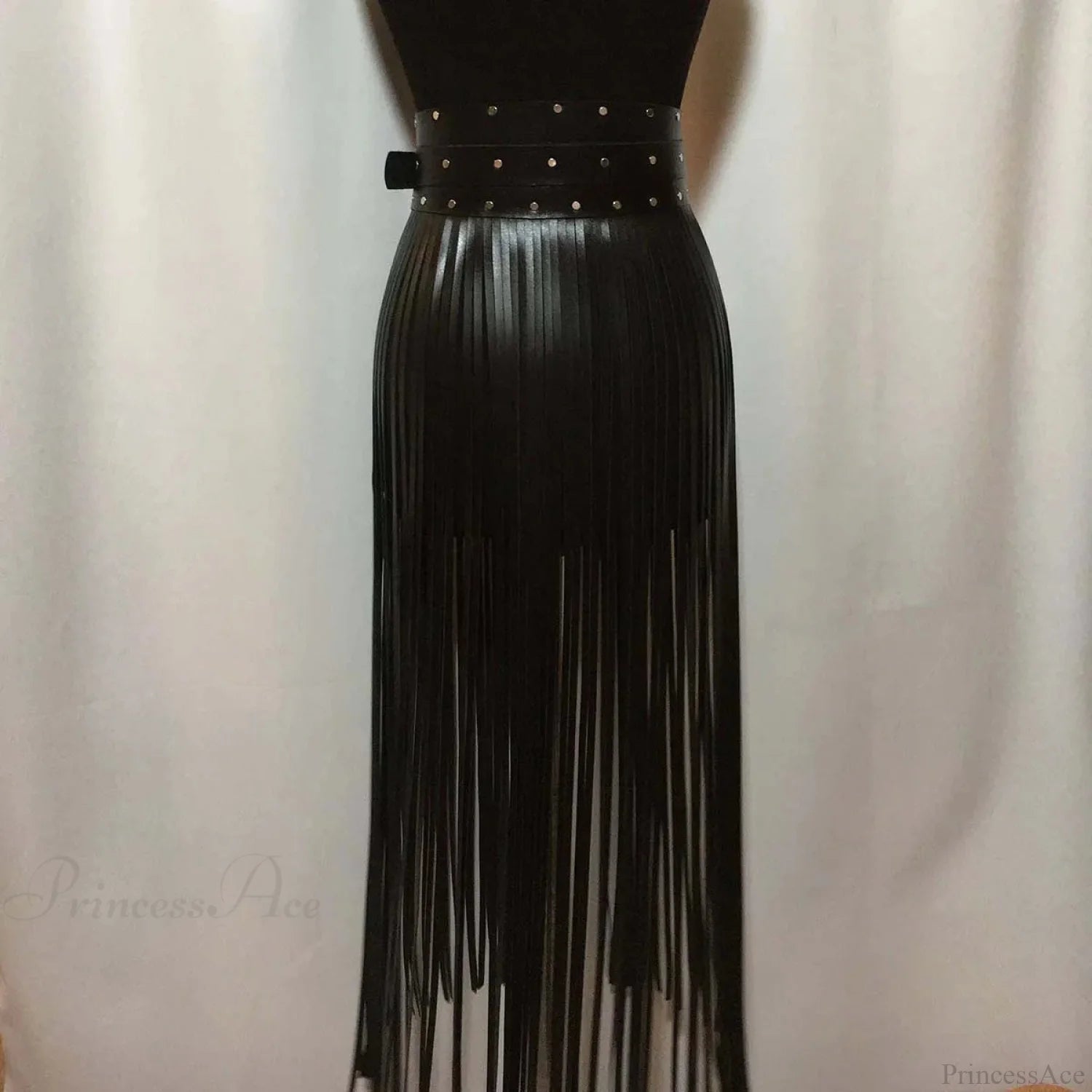 Seductive Gothic Leather Harness Waist Belt black