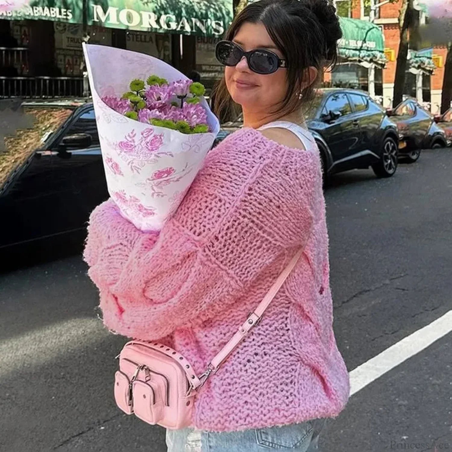 See-through Casual Loose Y2K Knitted Sweater