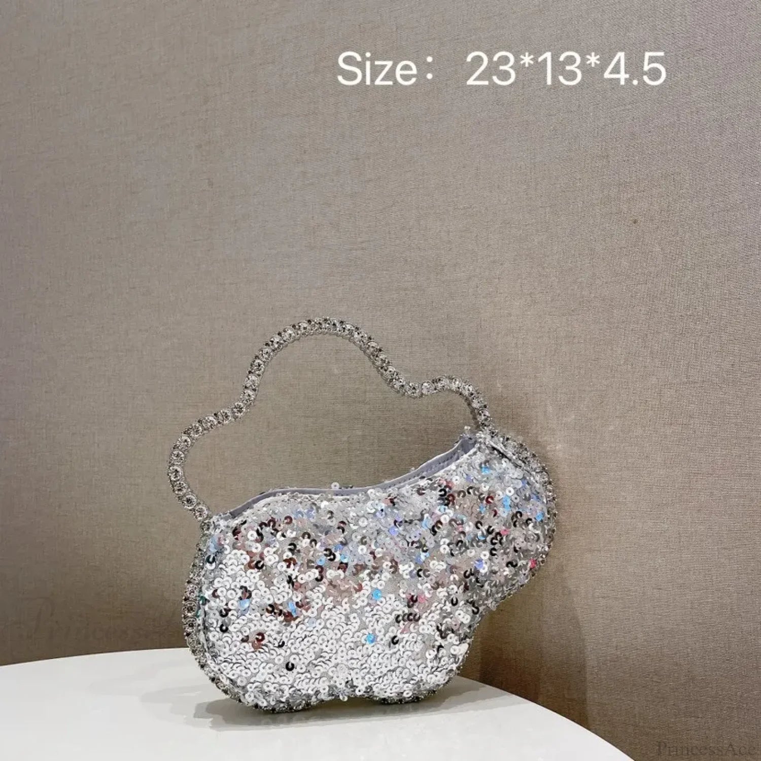 Sequin Diamond Cloud Shape Evening Wristlet color same picture2 wristlet-250126