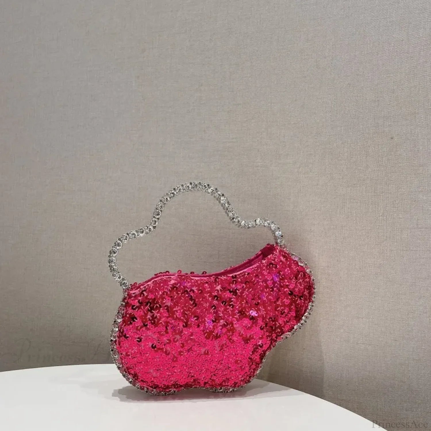 Sequin Diamond Cloud Shape Evening Wristlet color same picture4 wristlet-250126