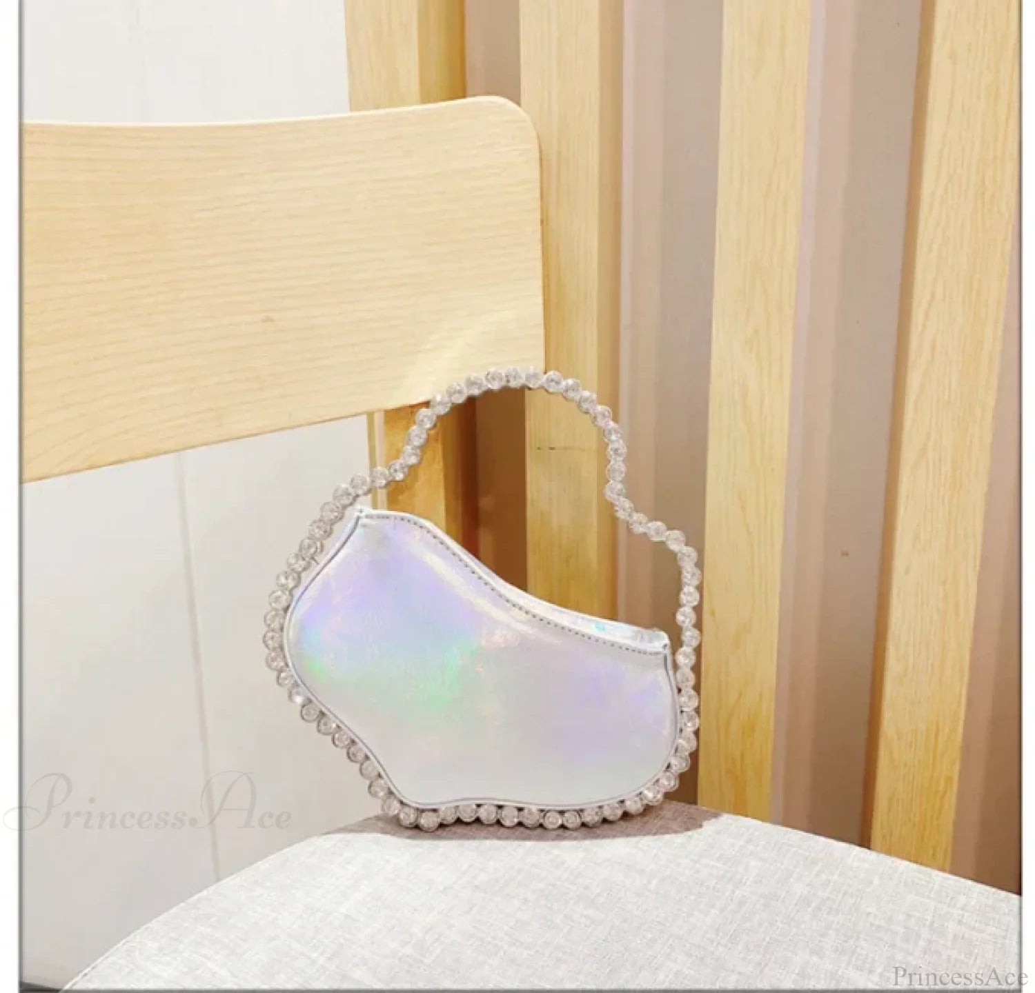 Sequin Diamond Cloud Shape Evening Wristlet color same picture5 wristlet-250126