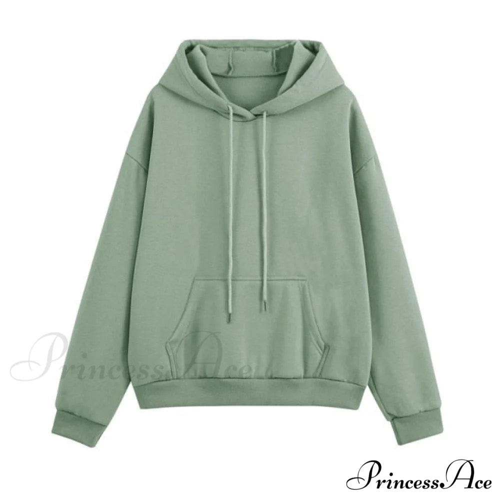 Set - Tracksuit Hooded Pants Fleece Women’s Color Solid Casual Sweatshirt Autumn/Winter And