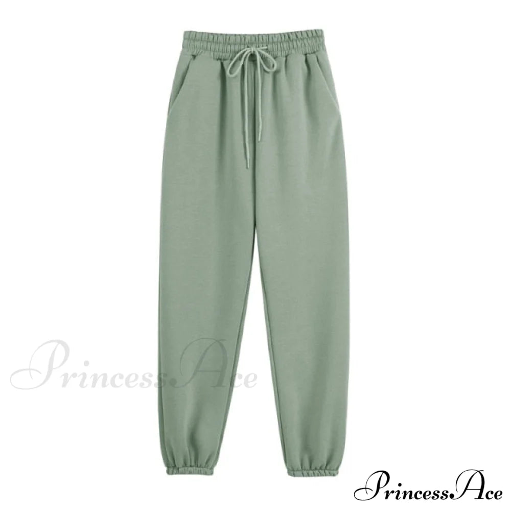 Set - Tracksuit Hooded Pants Fleece Women’s Color Solid Casual Sweatshirt Autumn/Winter And