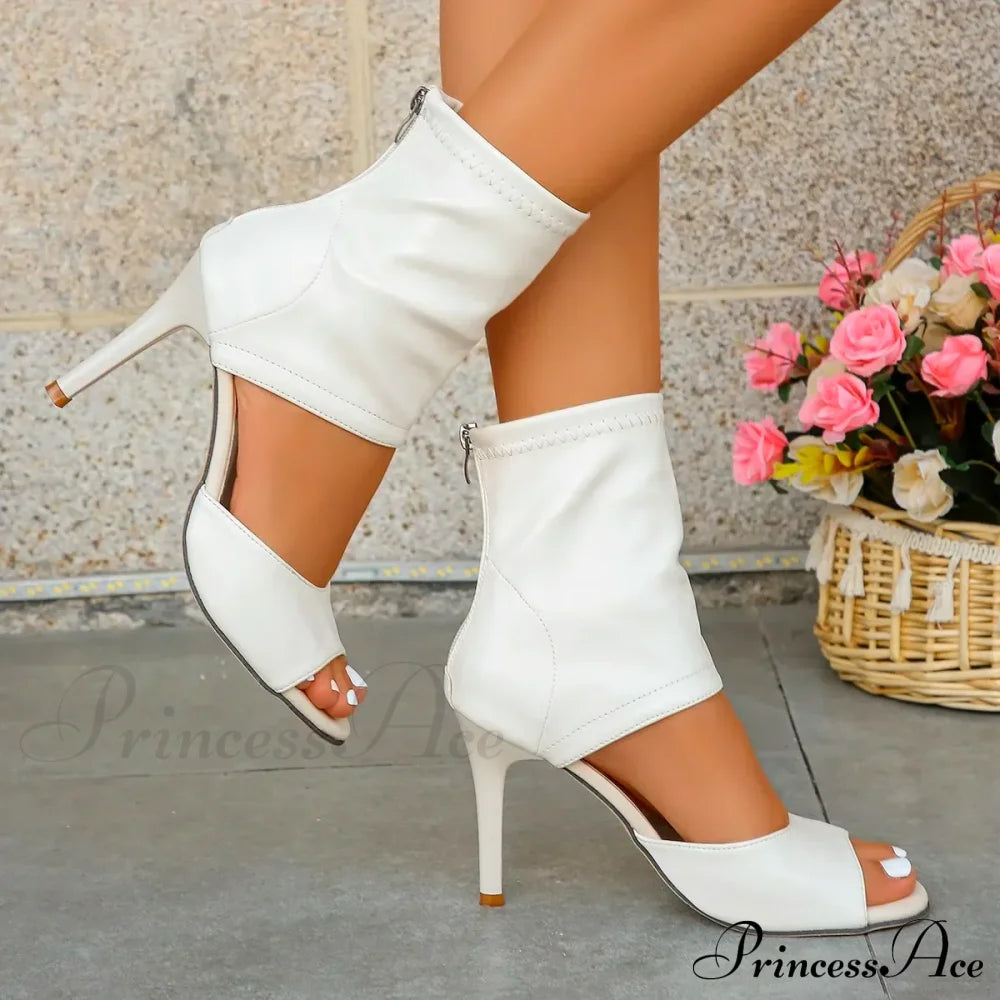 Sexy Ankle Band Cross Candy Colored High Heel Sandals Square Head Peep Toe Party Wedding