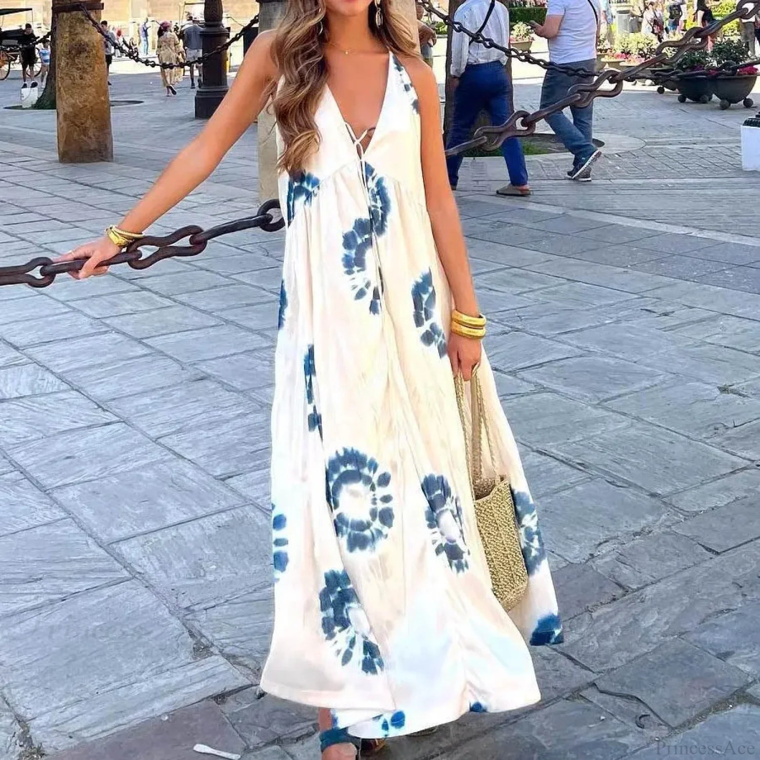 Sexy Backless Boho Dress bohodress-250126