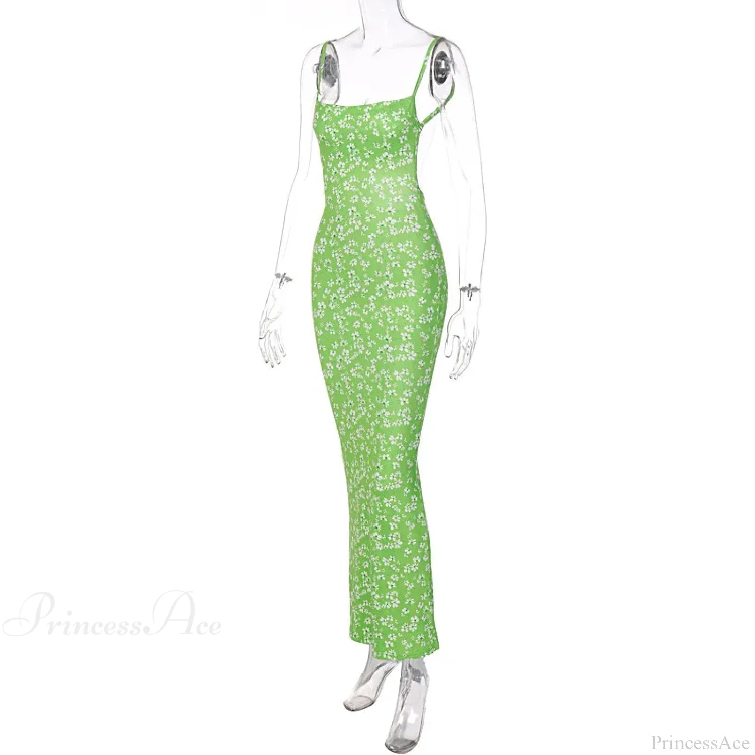 Sexy Backless Slimming Beach Floral Dress Green / S floraldress-250126