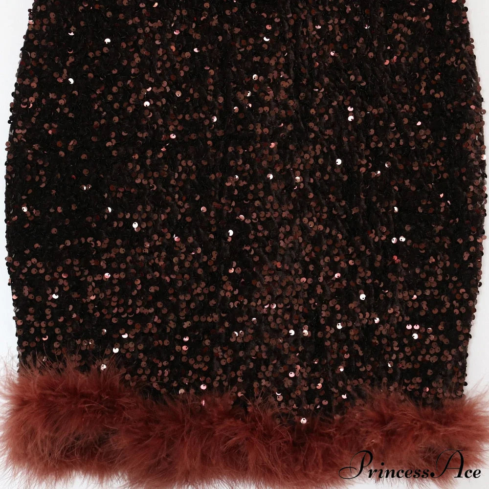 Sexy Luxury High Trendy Waist Short Dress