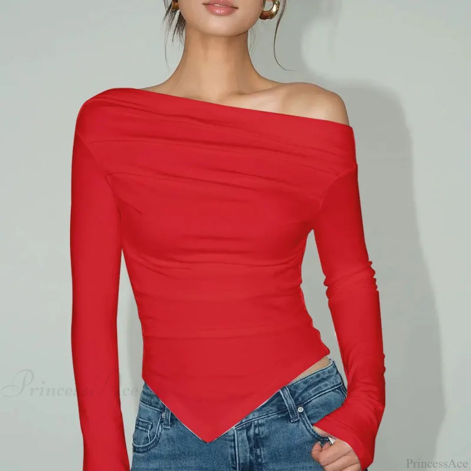 Sexy Off Shoulder Slim T-shirt Sweater