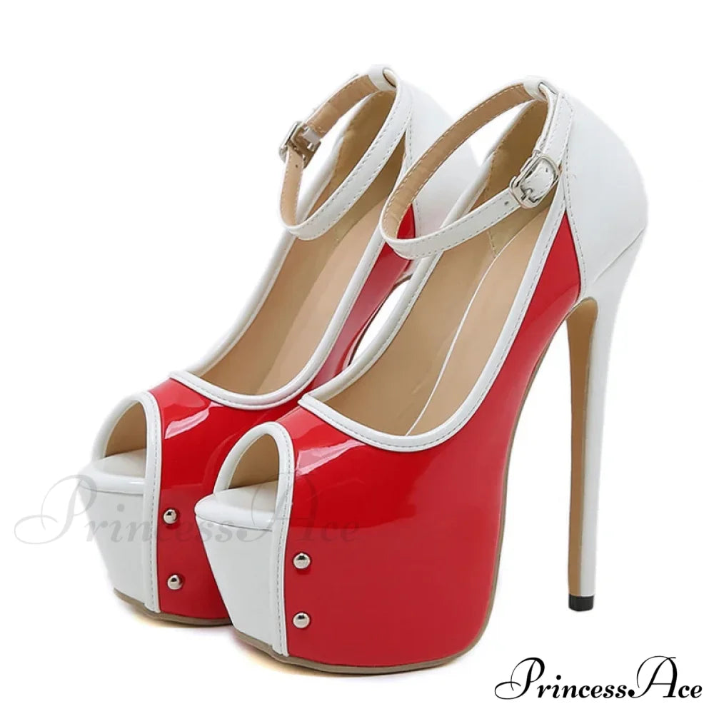 Sexy Peep-Toe Party Club Strip Pole-Dance Ultra-High Heels Platform Stiletto Wedding Banquet High