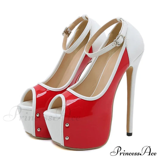 Sexy Peep-Toe Party Club Strip Pole-Dance Ultra-High Heels Platform Stiletto Wedding Banquet High