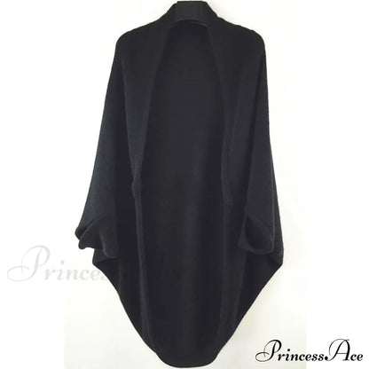 Shawl Bat Sleeve Loose Knitted Sweater Cardigans