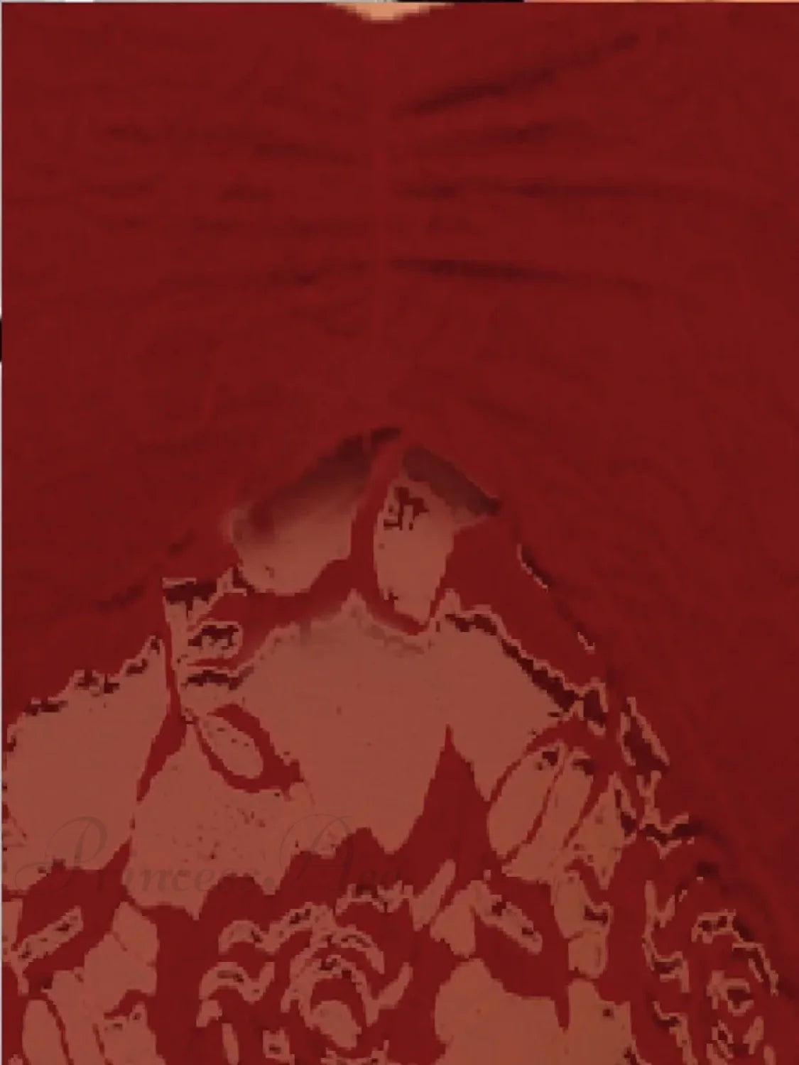 Sheer Lace Off-shoulder Strapless Low Cut Bandeau Top Red / S croptop-250126