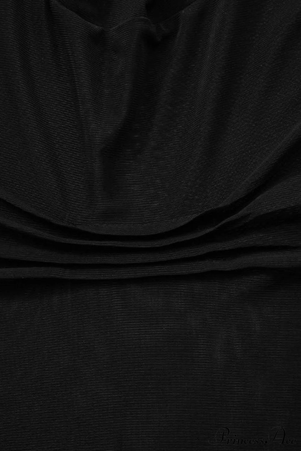 Sheer Solid Turtleneck Long Sleeve Tee