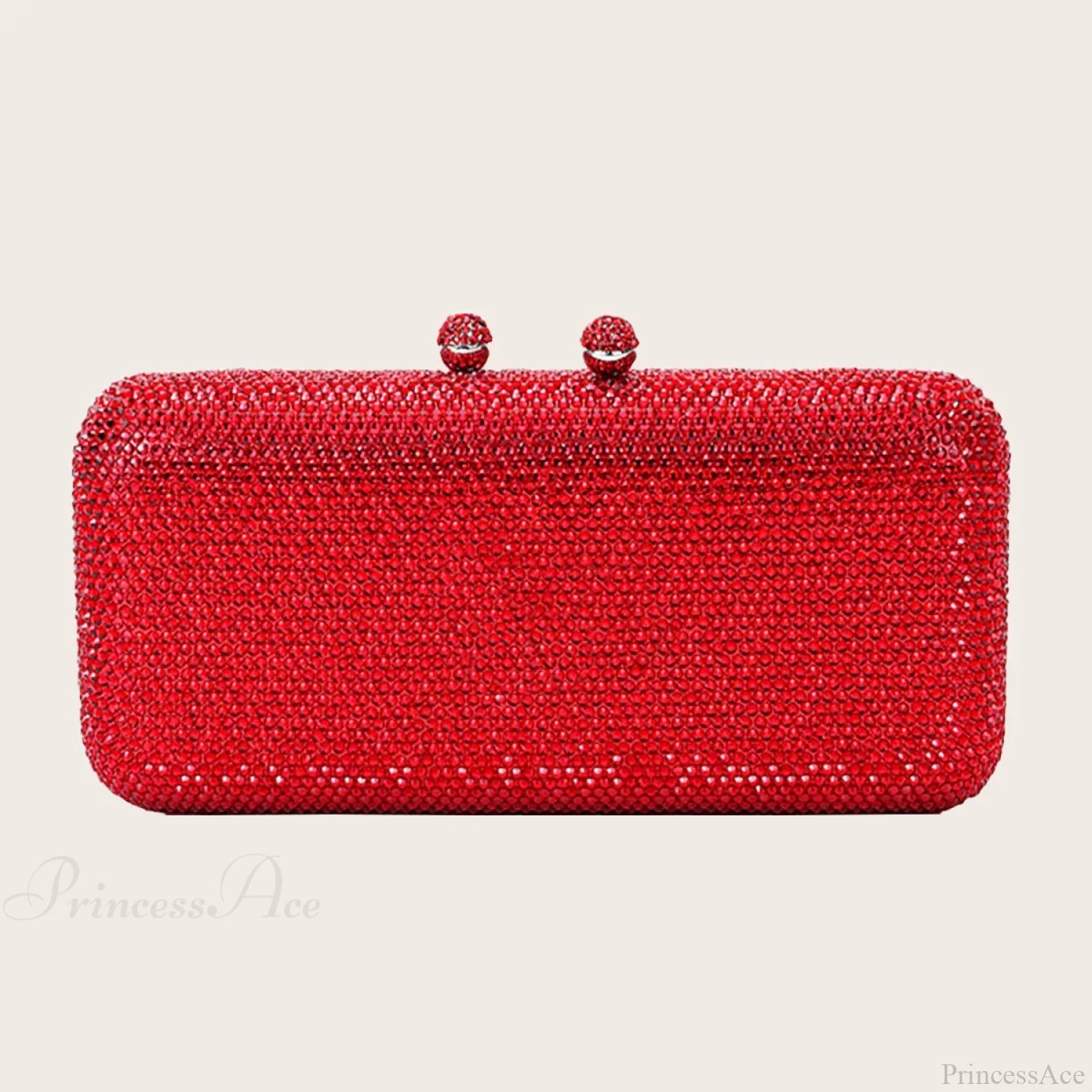 Shining Evening Wedding Clutch Fashion Party Shoulder Bag Red clutchbag-250126