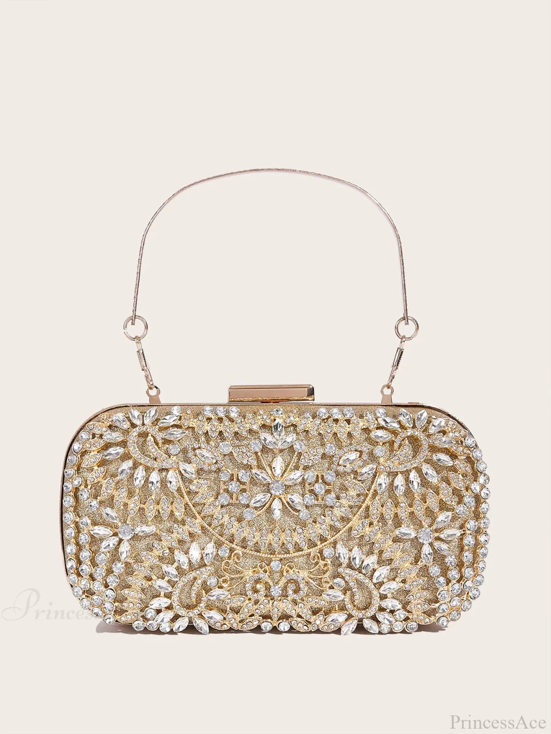 Shiny Corduroy Fashionable Dinner Party Wedding Clutch Bag Gold clutchbag-250126