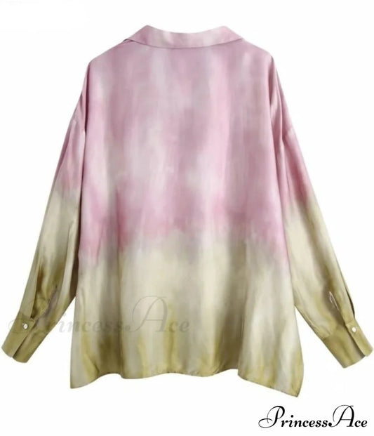 Shonna Tie-Dye Shirt Tops & Blouses