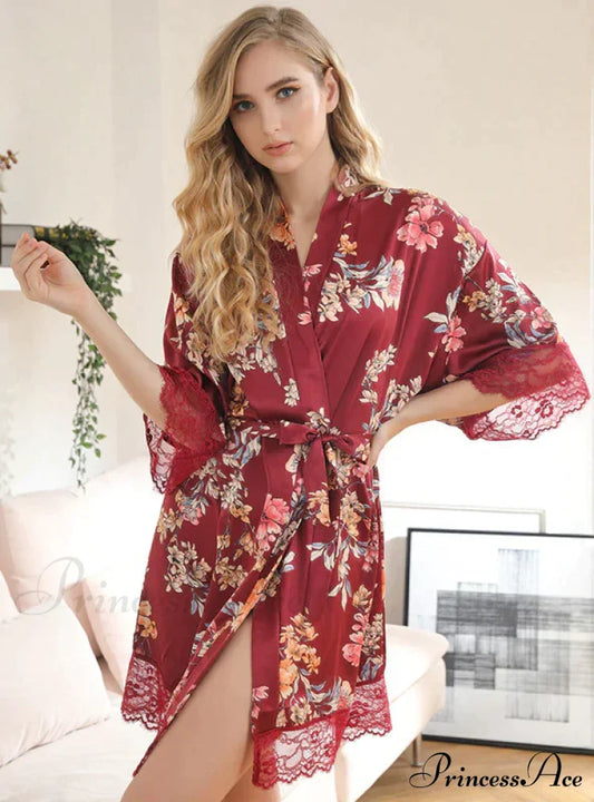 Silk Sleepwear For Home M / White Dresses