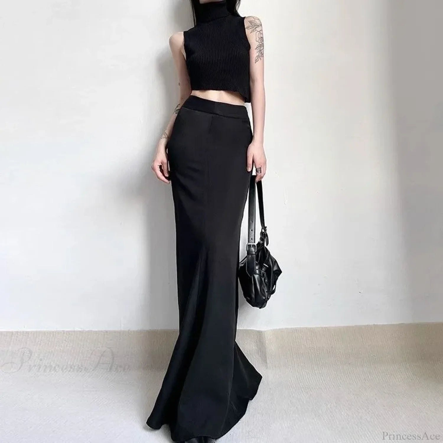 Simple High Waist A-line Skirt