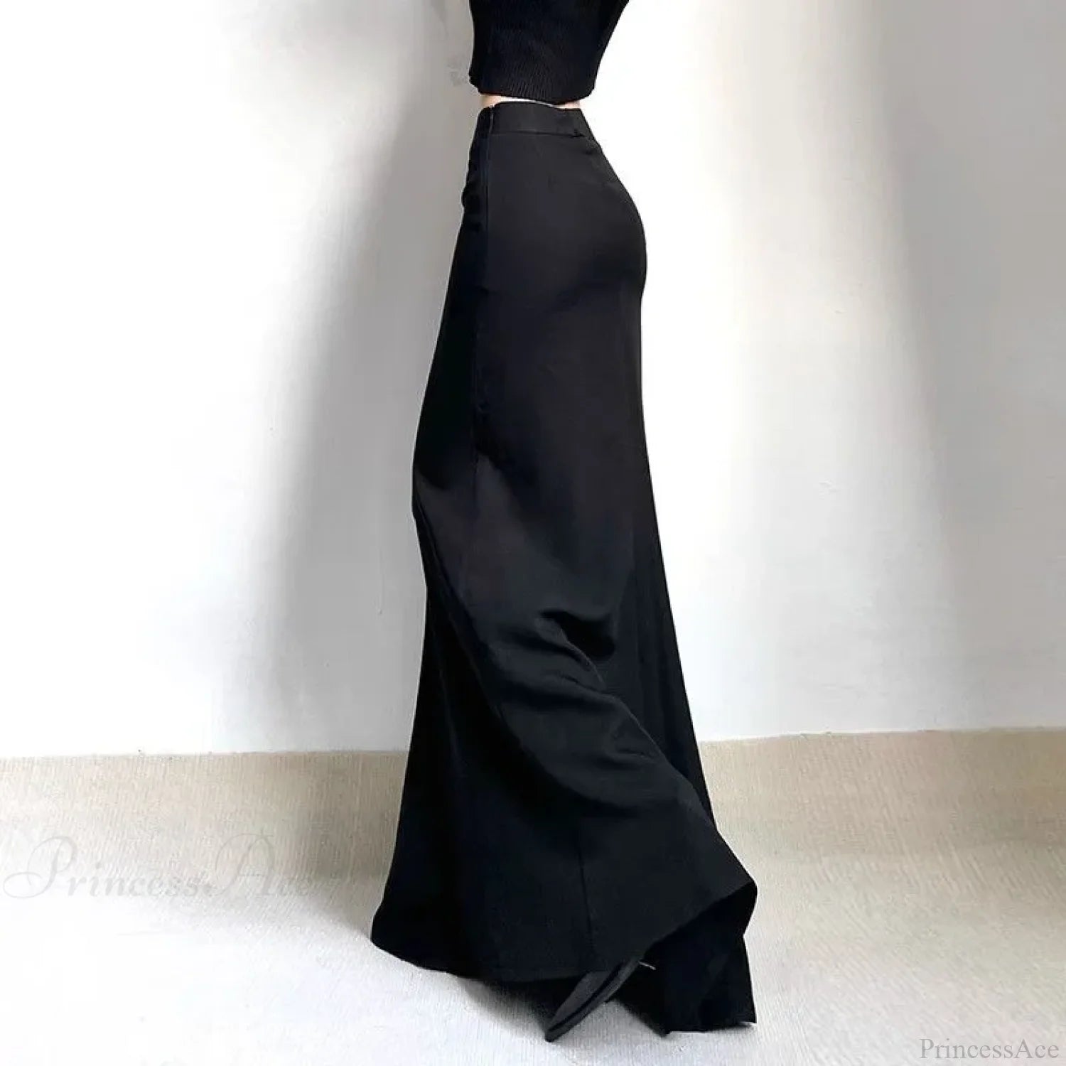 Simple High Waist A-line Skirt