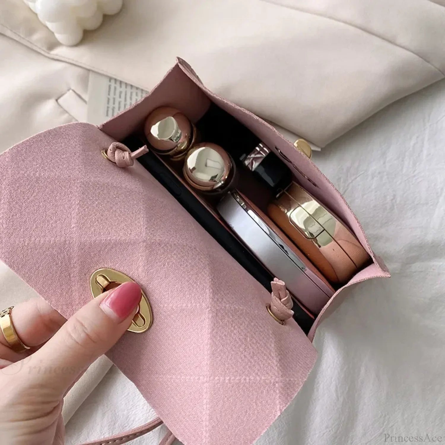 Simple PU Leather Mobile Phone Coin Crossbody Handbag handbag-250126