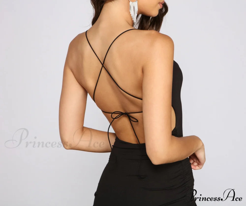 Simply Sultry Stylish Sleeveless Mini Dress Club Dresses