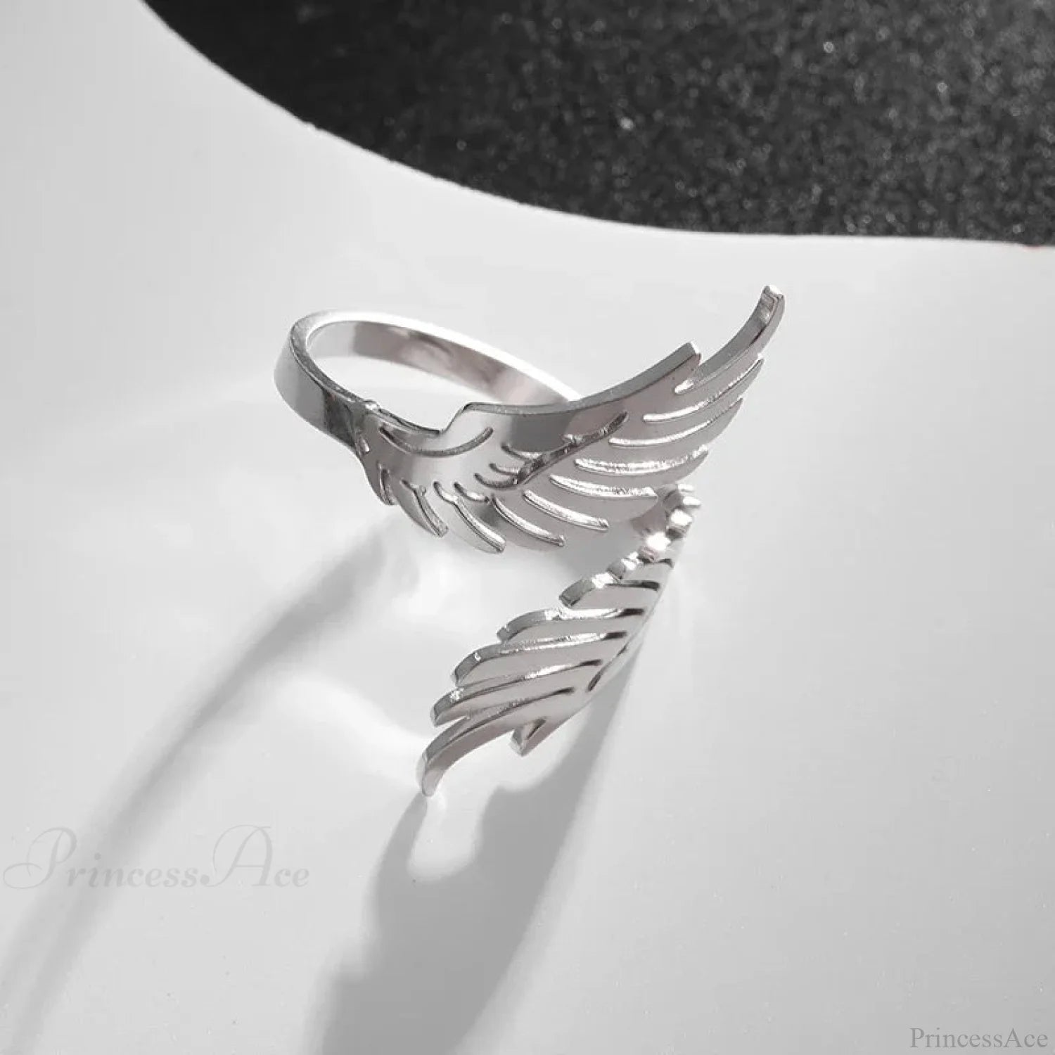 Sinister Eye Style Gothic Pointer Ring -Silver1