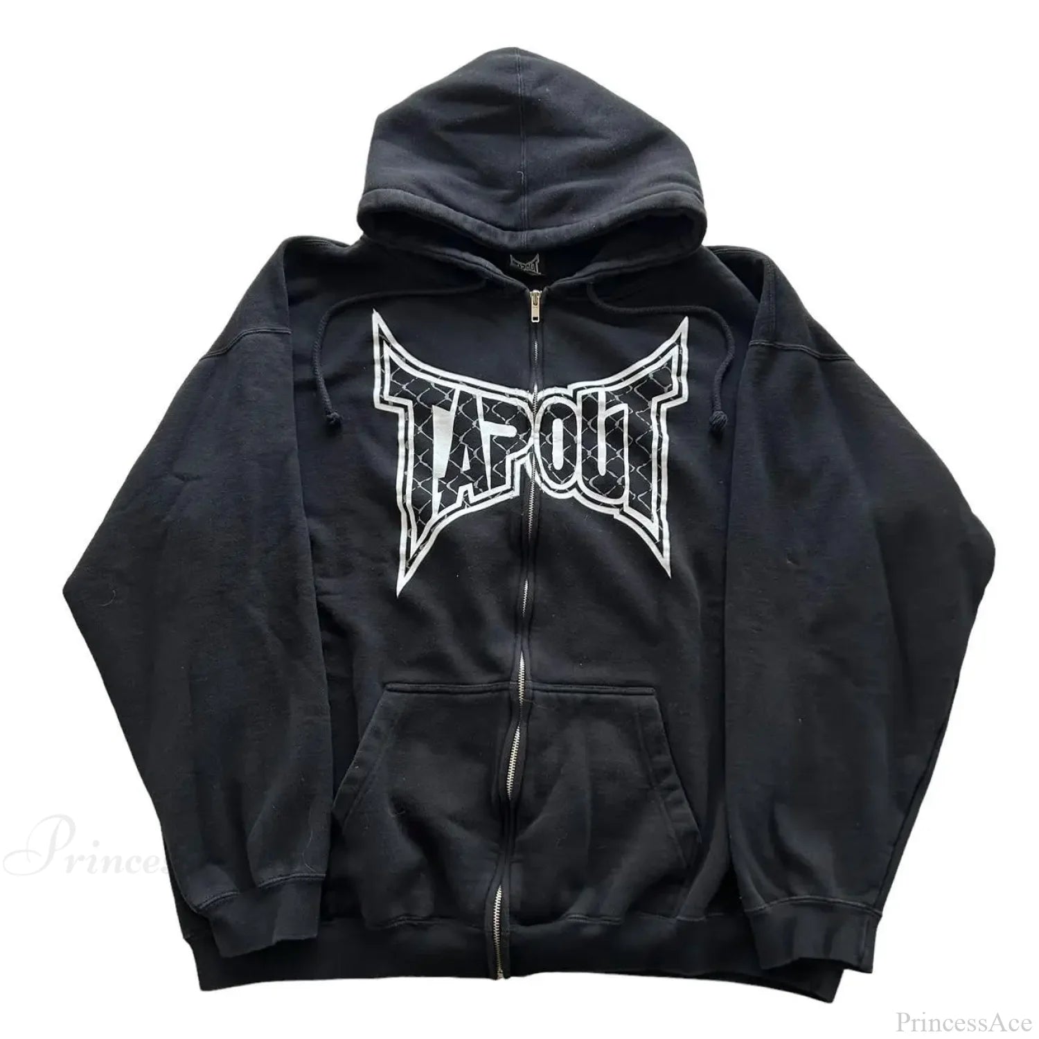 Skull Graphic Zipper Hoodie black 4 / S