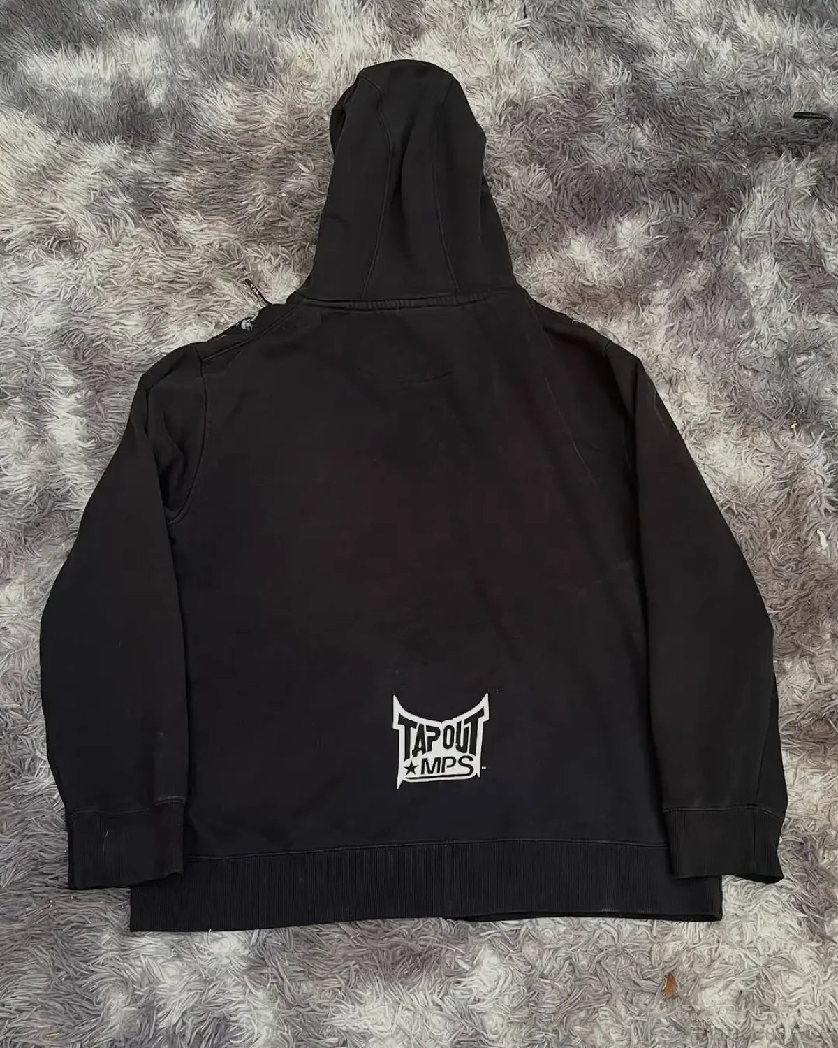 Skull Print Hooded Sweatshirt