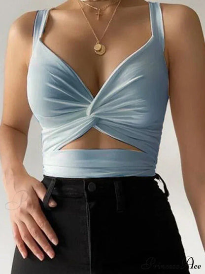 Sleeveless Sexy Short Vest Tube Crop Top