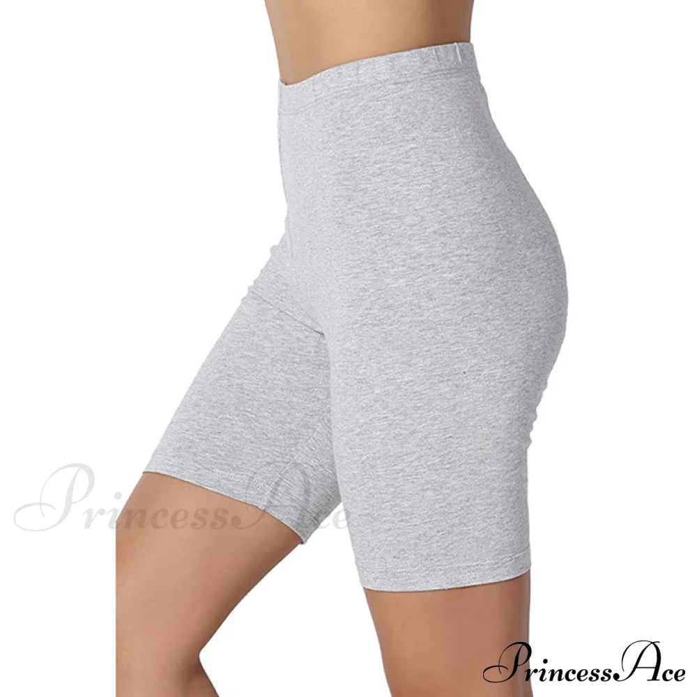 Slim High Waist Leggings Light Grey / S