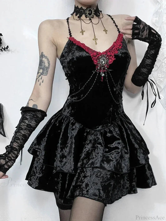 Soft Chain Corset Small Dress Black / XS