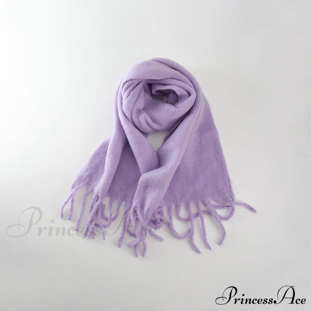 Soft Warm Cozy Elegant Trendy Comfortable Stylish Versatile Scarf Purple