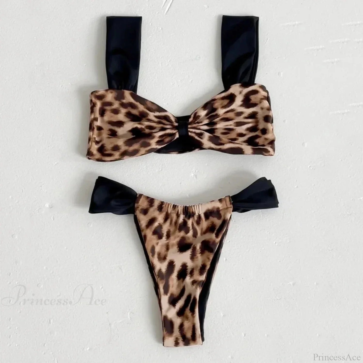 Solid Micro Black Style Bikini Set black / S