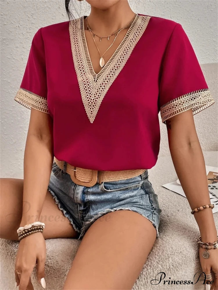 Sona Tops Claret / S Tops & Blouses