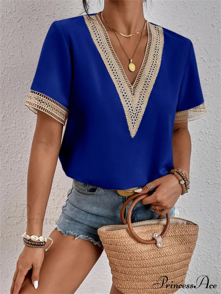 Sona Tops Deep Blue / S Tops & Blouses