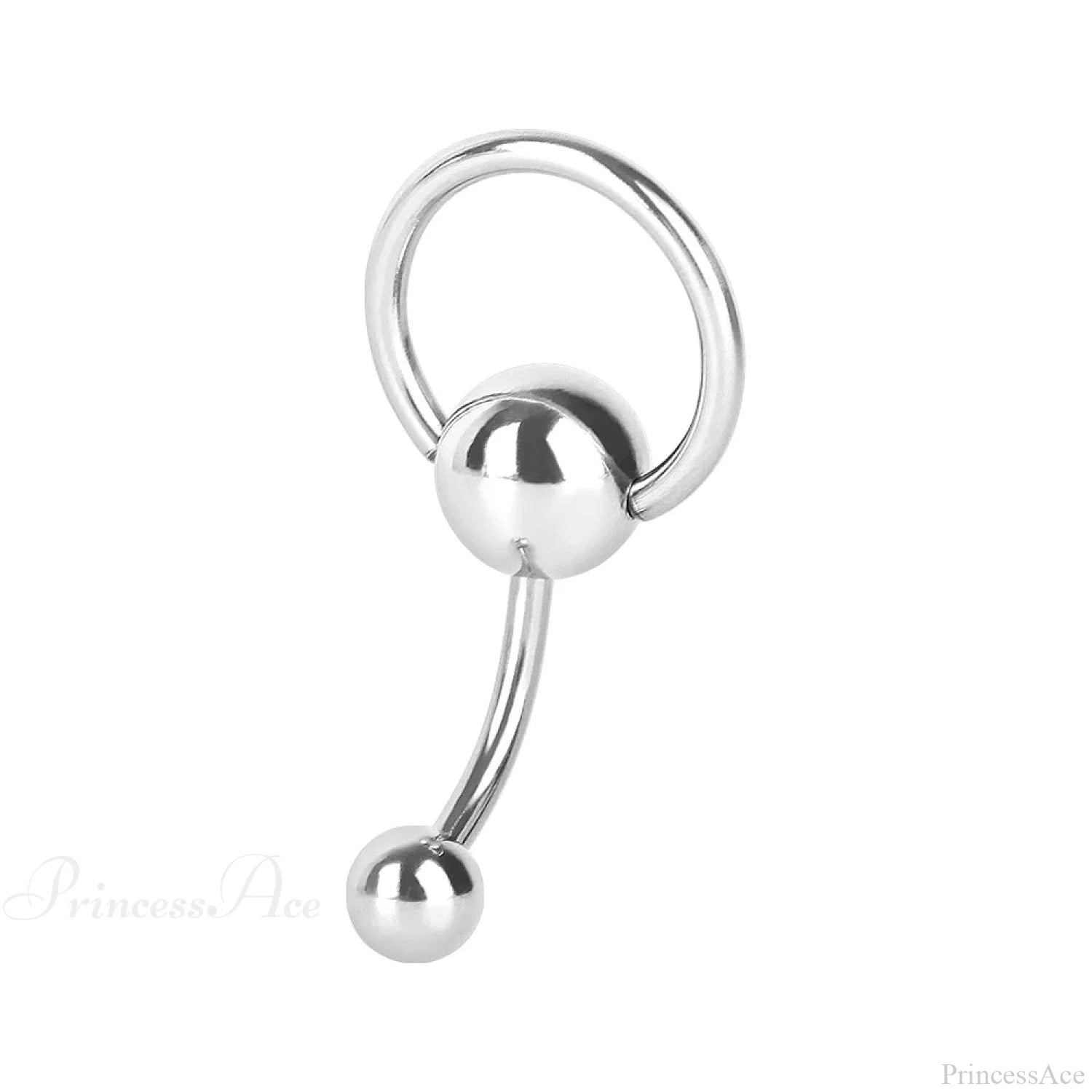 Sparkling Chain Gothic Dangle Belly Ring 8mm navel ring