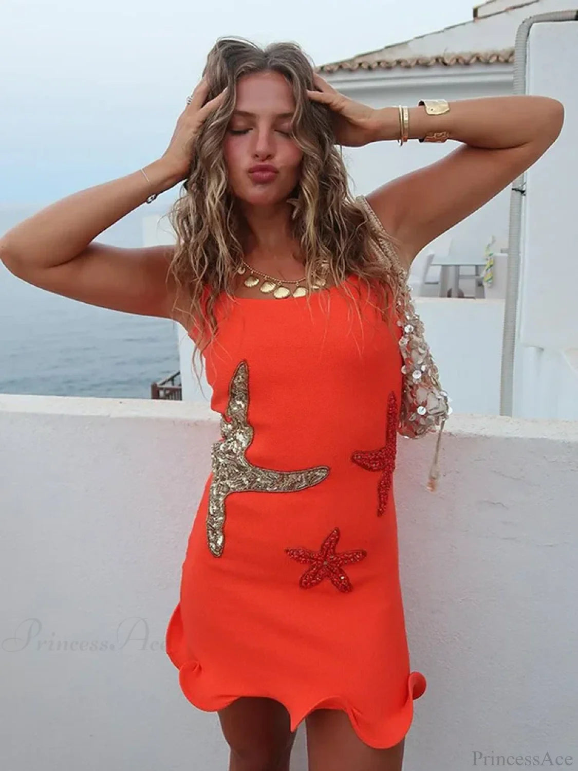 Sparkling Sequined Mini Dress minidress-250223
