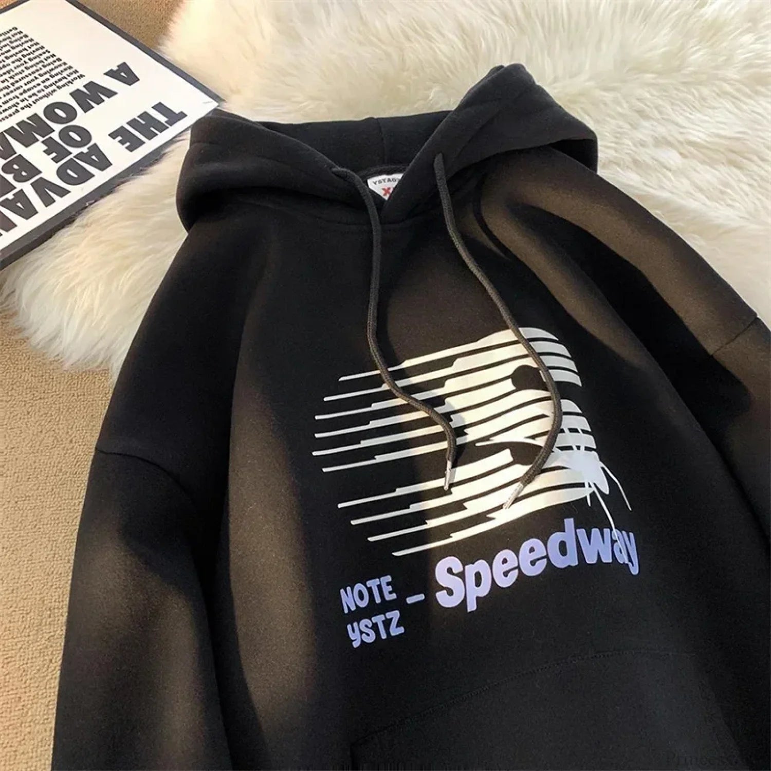 Speedway Letter Graphic Hoodie