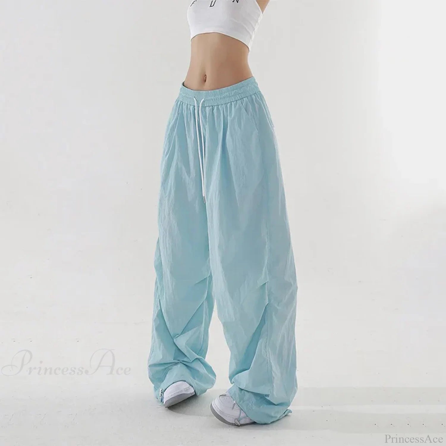 Spicy Girl Quick Drying High Waist Pants Blue / S
