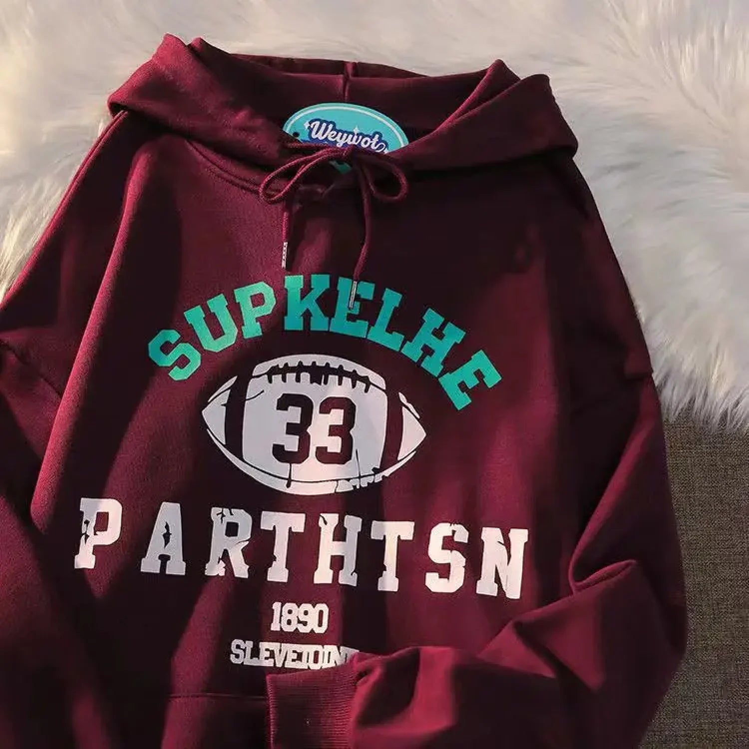 Spring Funny Head Hoodie red 1 / M