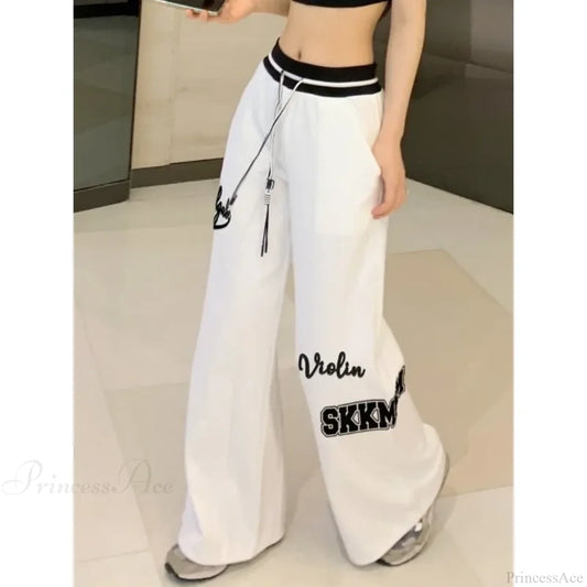 Spring White Gyaru Pants White / S