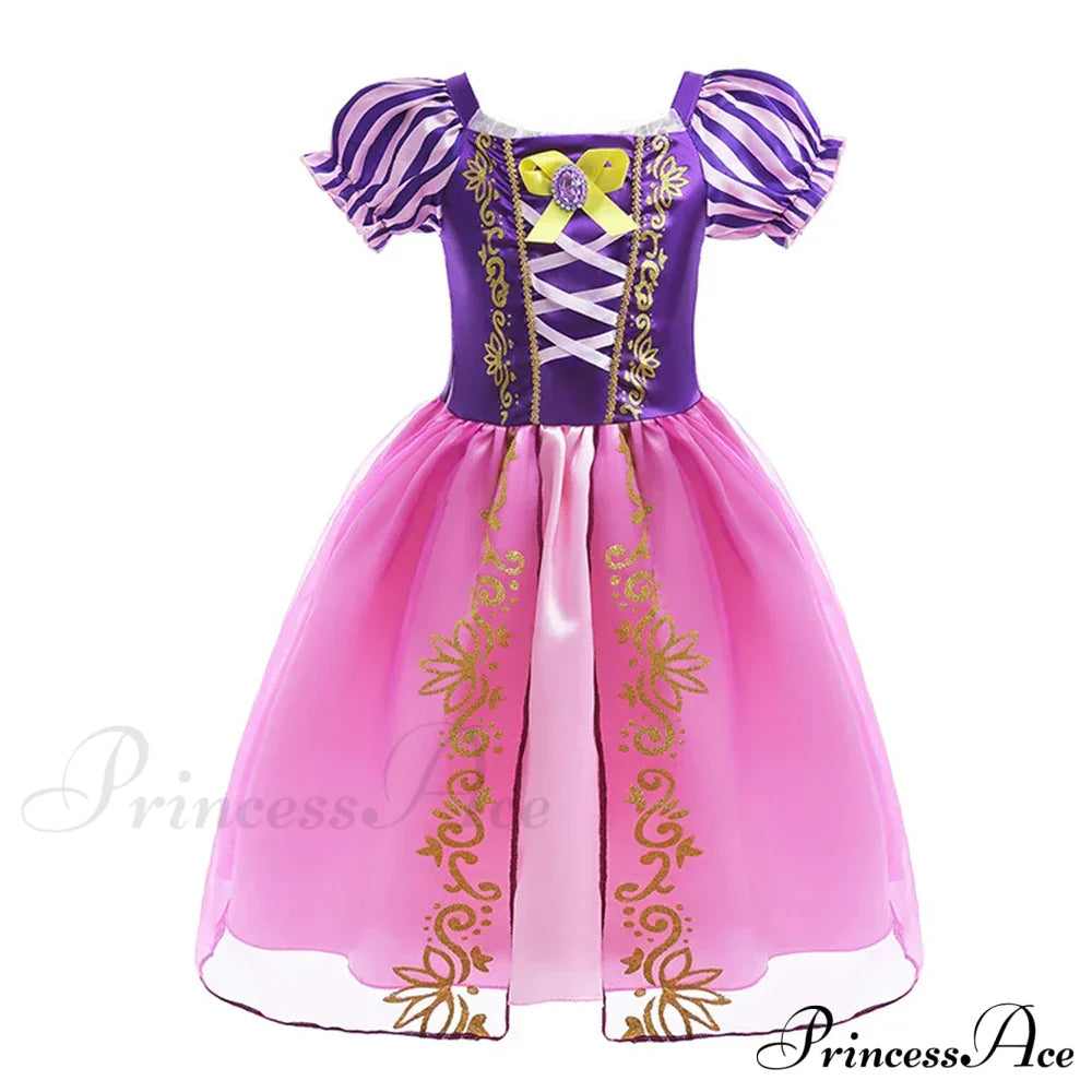 Spy Family Anya Halloween Party Anime Cosplay Black Kid Costume 3-4T (110) / Rapunzel Dress